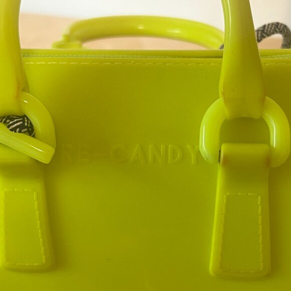 FURLA 2022 SS Limited Collection RECANDY Mini bag Lime Pre-owned - Picture 4 of 5